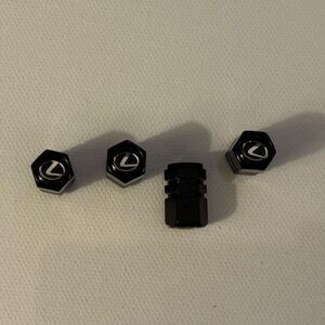 Lexus Valve Stem Caps in Black Set of 4 NWT